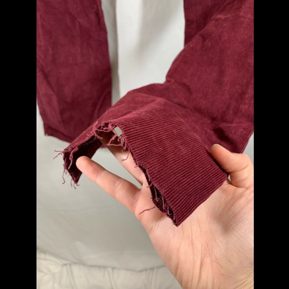 NWT Current/Elliott Kick Corduroy Cropped Pants - Picture 5 of 8